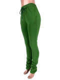 Casual Sports Drawstring Pants with Pockets