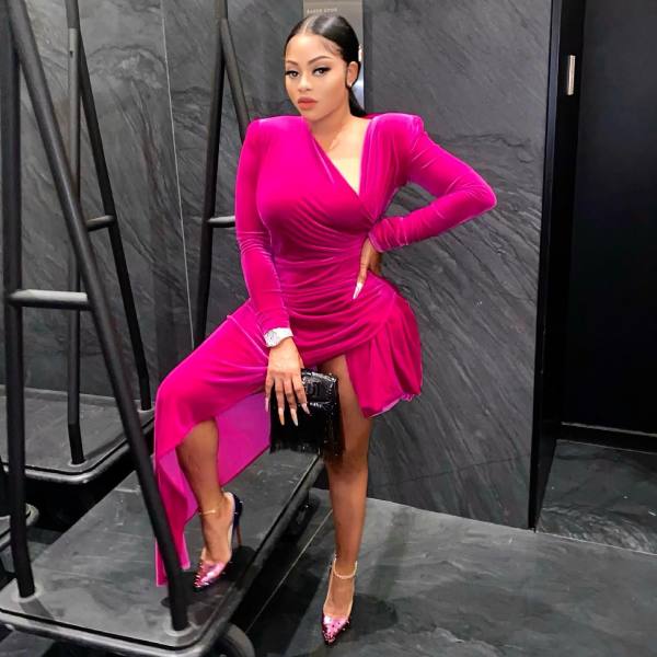 Sexy Velvet Asymmetric Dress