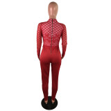 Sexy Lace Long Sleeve Jumpsuit