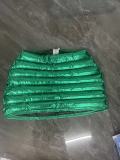Green Bronzing Zipper Glossy Skirt