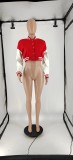 Autumn Winter Women Long Leather Sleeve Sports Baseball Jacket Coat