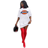 Women Printed Short Sleeve Club Dress