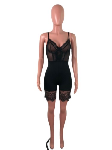 Cartilage Corset Straps Lace Sexy Romper