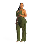 Knitted Tassel Sexy Two Piece Beach Outfits for Women Swimsuit Summer Vacation Matching Sets