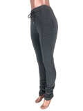 Casual Sports Drawstring Pants with Pockets