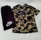Ladies Casual Printed Zipper Sports Two Piece Set