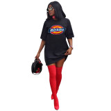 Women Printed Short Sleeve Club Dress