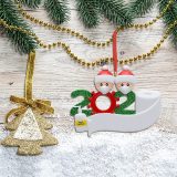 Personalized Quarantine Survived Christmas Ornament Kit, 2020 Customized Family Members Name Xmas Tree Pendants DIY Creative Gift(1,2,3,4,5,6,7)