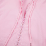Autumn Winter Double-sided Fleece Vest Hooded Three Piece Set