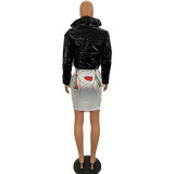 Solid Color Thick Cotton Coat