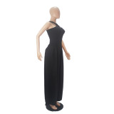 Fashion Sexy Multi-strap Cross Wide-leg Jumpsuit
