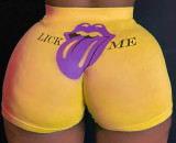 Ladies Pattern Printed Yoga Shorts