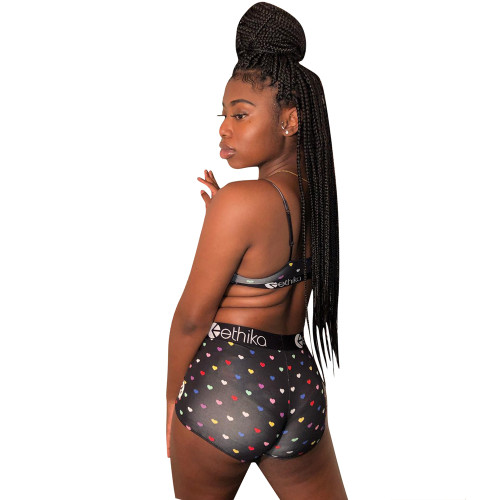 Casual Print Letter Straps Crop Top and Shorts