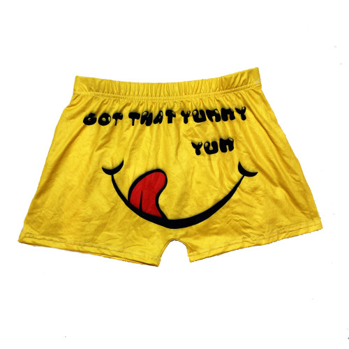 Skinny Pattern Printed Yoga Shorts