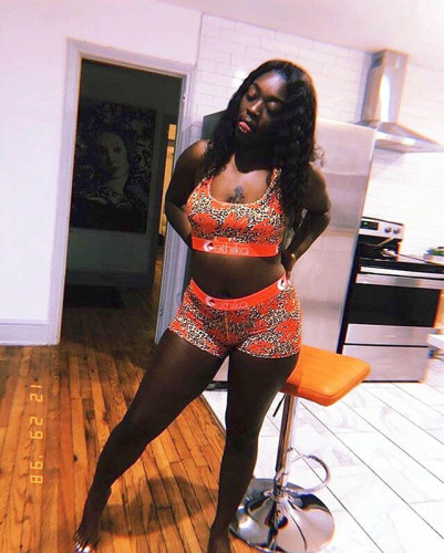 Printed Letters Vest Short Set