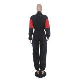 Casual Sports Stitching Embroidered Alphabet Women Set