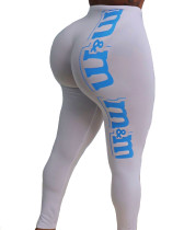 Ladies Skinny Graphic Printed Yoga Pants