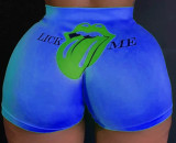 Ladies Pattern Printed Yoga Shorts