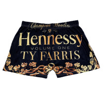 Skinny Pattern Printed Yoga Shorts