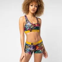 Printed Letters Vest Short Set