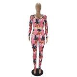 Casual Pattern Printed Two Piece Set