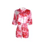 Casual Printed Camouflage Two-piece Set