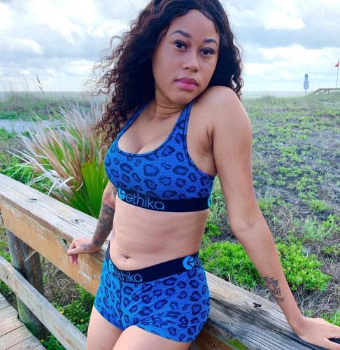Sexy Print Vest Shorts Sports Set