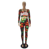 Casual Pattern Printed Two Piece Set