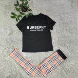 Casual Printed Letter Short Sleeve Pant Set