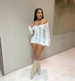 Sexy Long Sleeve Hollow Backless One Piece Rompers