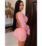Sexy Long Sleeve Hollow Backless One Piece Rompers