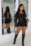 Sexy Long Sleeve Hollow Backless One Piece Rompers