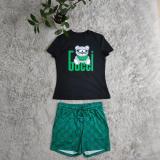 Casual Printed Short Seeve Shorts Set