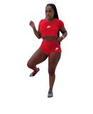 Casual Active Embroidery Bandeau Three Piece Set