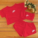 Casual Active Embroidery Bandeau Three Piece Set