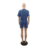 Casual Printed Comfortable Loungewear Simple Set Cute Cartoon Two-piece Set