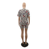 Casual Printed Comfortable Loungewear Simple Set Cute Cartoon Two-piece Set