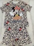 Casual Printed Comfortable Loungewear Simple Set Cute Cartoon Two-piece Set