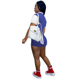 Simple Design Baseball Uniform Casual One Piece Rompers