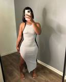 Casual Sexy Mesh Stitching Long Dresses