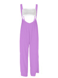 Casual Wrapped Top & Straps Wide Legs Drawstring Pant Sets Two Pieces