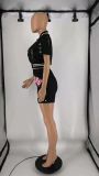 Fashion Positioning Printed Two Piece Set