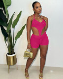 Sexy See Through Halter Knitted Beachwear Summer Set