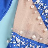 Sexy Perspective Hotfix Rhinestone Beaded One Piece Rompers
