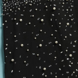 Sexy Perspective Hotfix Rhinestone Beaded One Piece Rompers