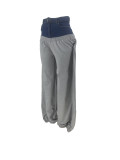 Solid Color Knit Denim Stitching Long Pants