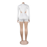 Sexy Perspective Hotfix Rhinestone Beaded One Piece Rompers
