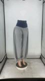 Solid Color Knit Denim Stitching Long Pants