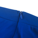 Sexy Trumpet Sleeve Mesh Splicing Wide Leg Jumpsuit
