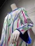 Women Twist long Sleeve Print Robe